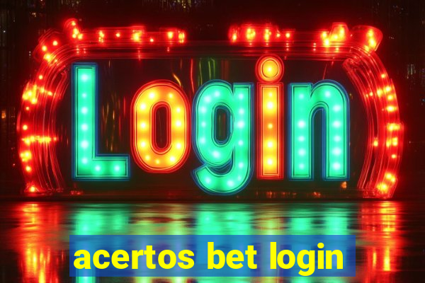 acertos bet login